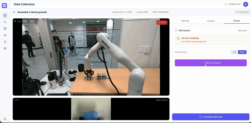 Proxy live teleoperation demo
